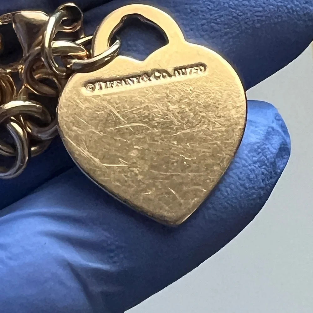 Tiffany & Co. Rose gold Bracelet with medium Heart charm